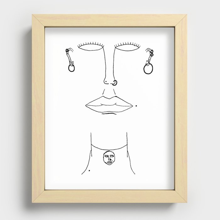 Self Portrait 1: Hello, I'm Isaac Recessed Framed Print