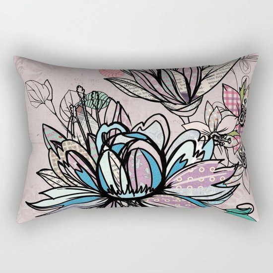 Paper Flowers #1 Rectangular Pillow