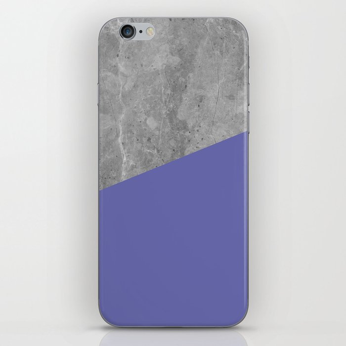 Very Peri 2022 Color Of The Year Violet Blue Periwinkle Concrete iPhone Skin