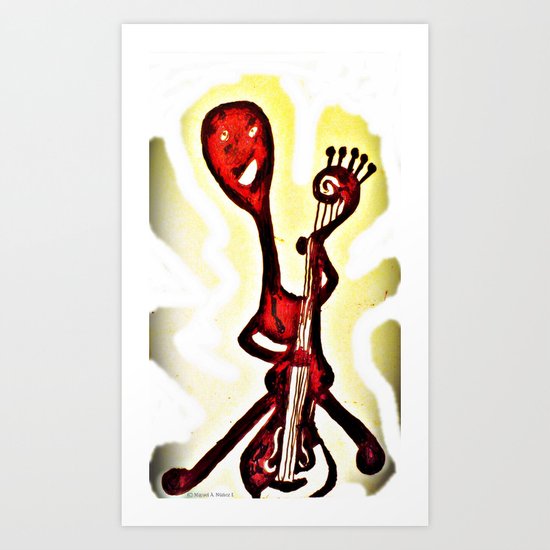 Come let music Art Print