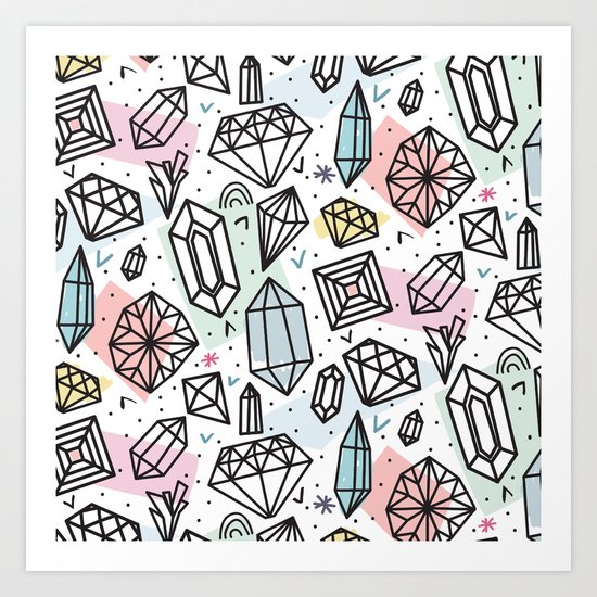 Gemstones Art Print