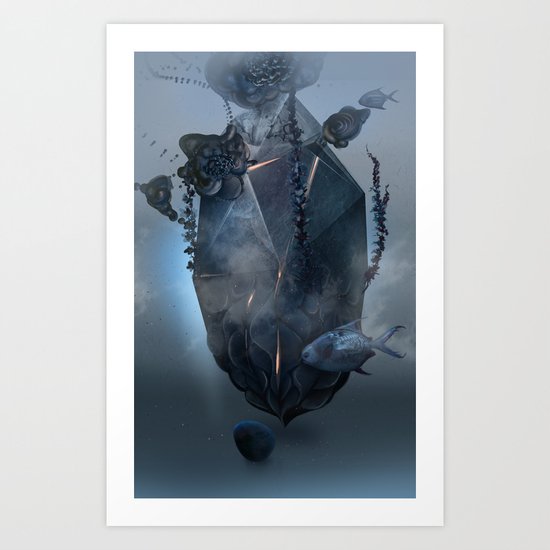 Warm stone Art Print