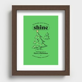 Your Time to Shine - Merry Christmas Recessed Framed Print