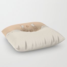 Good Fortune Gal - Neutrals  Floor Pillow