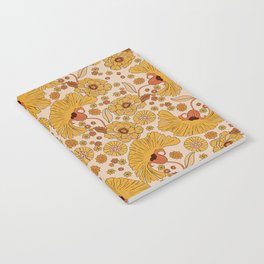 70s Floral Pattern Notebook