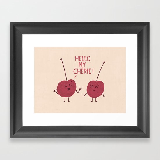 Le Flirt Framed Art Print