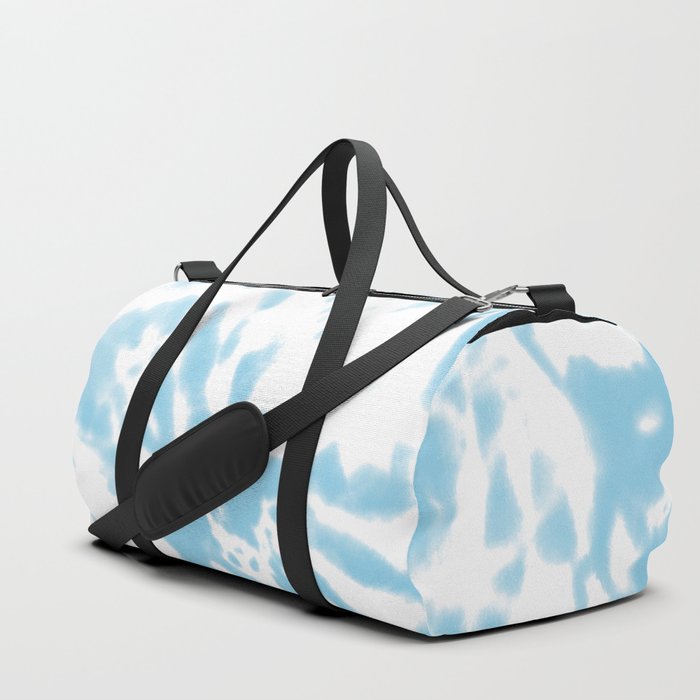 Black & White W/ Blue Tie Dye Duffle Bag
