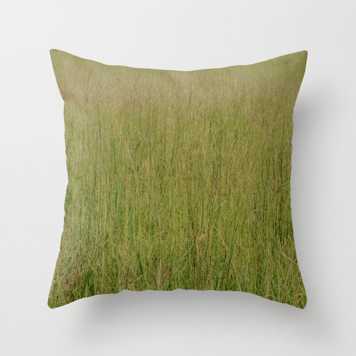 Leaves of Grass Throw Pillow