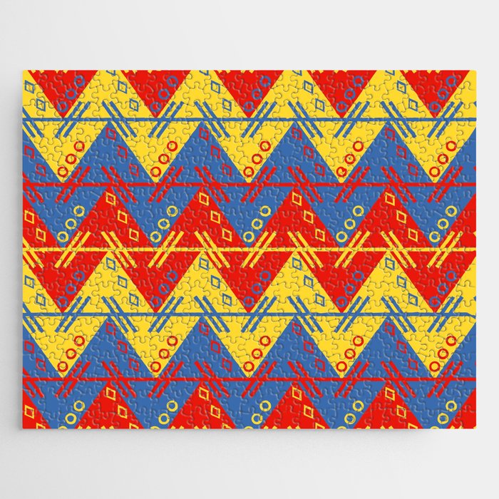 Aztec South American Pattern Jigsaw Puzzle