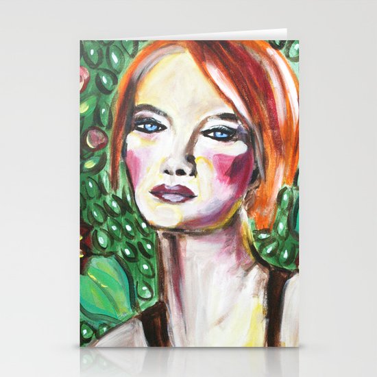 VanGogh Girl Stationery Cards