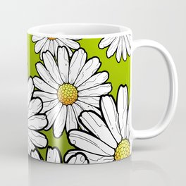Daisy flowers on grass Coffee Mug
