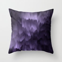 Purple and black. Abstract. Throw Pillow
