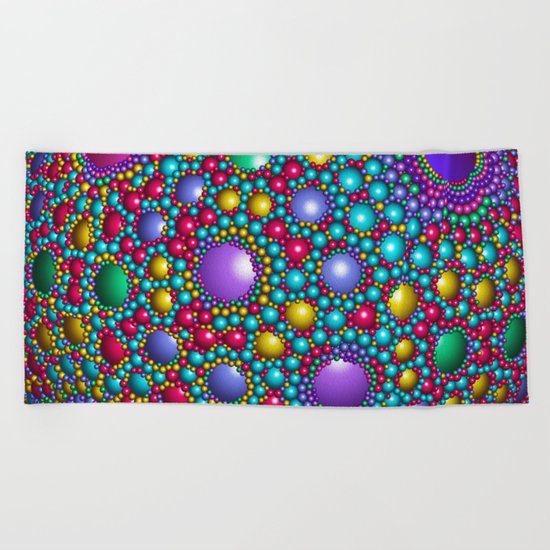 Colored balls Beach Towel