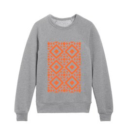 Bohemian Geometric Pattern 02D Kids Crewneck