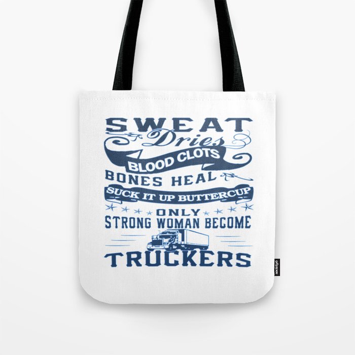 Trucker Woman Tote Bag