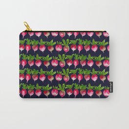 Watercolor radish seamless pattern Carry-All Pouch | Painting, Vegtable, Watercolour, Vegtables, Radishes, Food, Foodillustration, Radish, Red, Vegan 