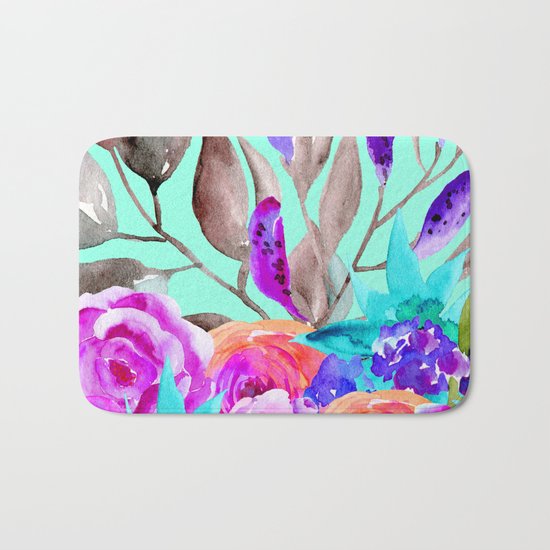 Spring flowers Bath Mat