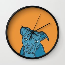 American Pit Bull Pop Art Wall Clock