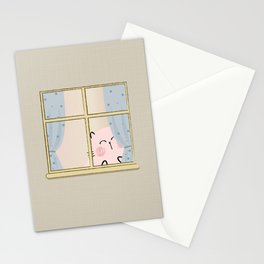 the yellow window Stationery Card