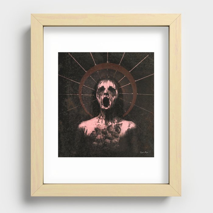Our Lady of Rust and Anguish Recessed Framed Print