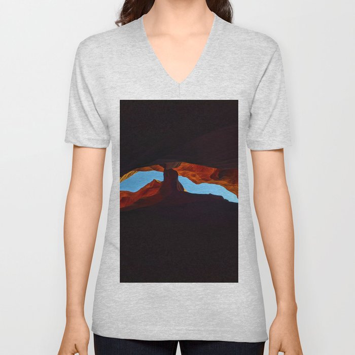 Antelope Canyon V Neck T Shirt