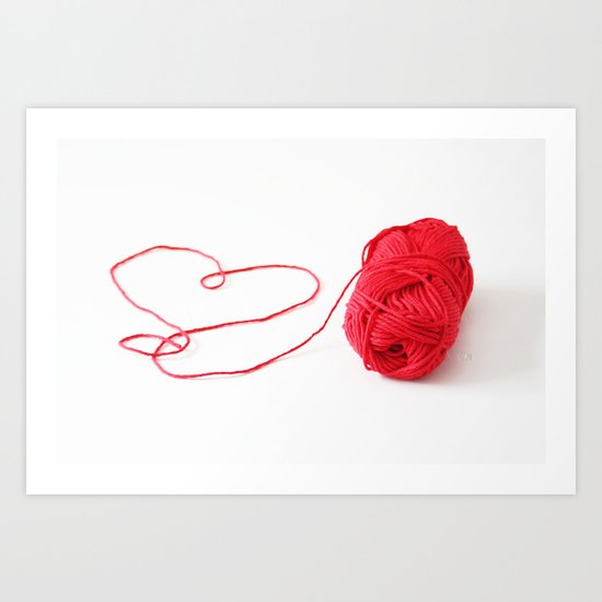 I love yarn Art Print