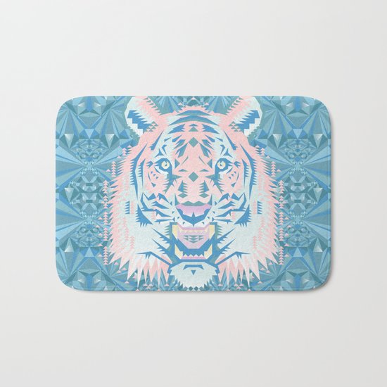 Pastel Quartz Tiger Bath Mat