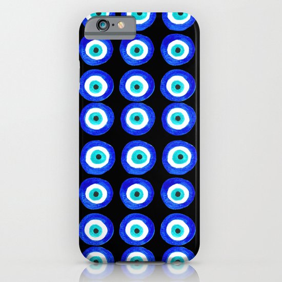 Evil Eye Talisman - on black iPhone & iPod Case