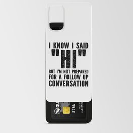 Funny Introvert Saying Android Card Case