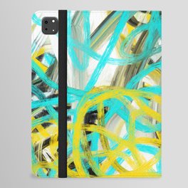Abstract expressionist Art. Abstract Painting 48. iPad Folio Case