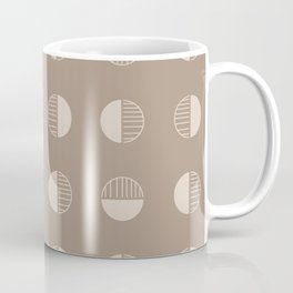 Retro Boho Geometric - Tan Coffee Mug