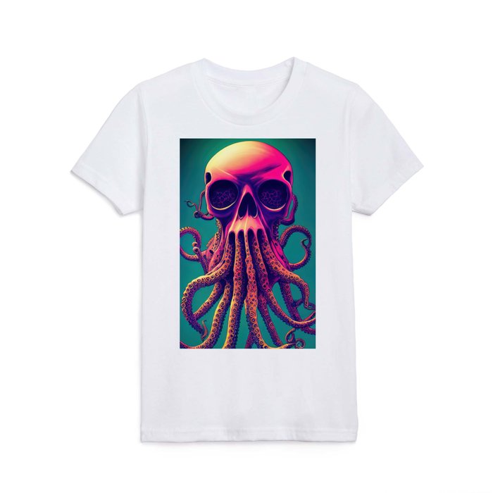 Pink Octopus animal, pink, cute, vibe, style, scifi Kids T Shirt