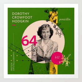 Beyond Curie: Dorothy Crowfoot Hodgkin Art Print