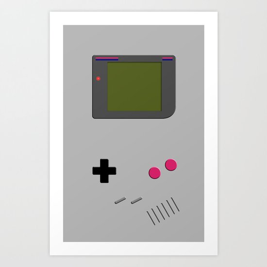 Gameboy iphone / ipod Art Print