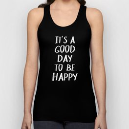 It's a Good Day to Be Happy - Yellow Unisex Tank Top