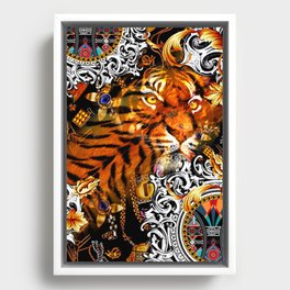 tiger baroko madness  Framed Canvas