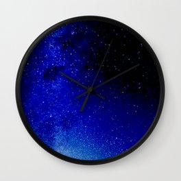 Milkyway Wall Clock | Digital, Film, Photo, Nature, Night, Color, Space, Galaxy, Long Exposure, Stars 