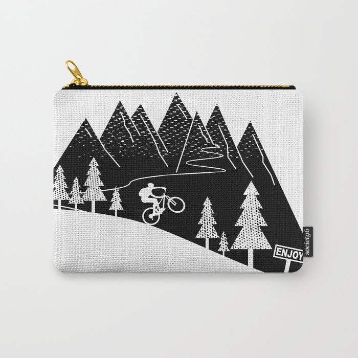 mountain bike MTB cycling mountain biker cycling bicycle cyclist gift Carry-All Pouch