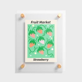 Fruit Market Strawberry Original Artwork Floating Acrylic Print