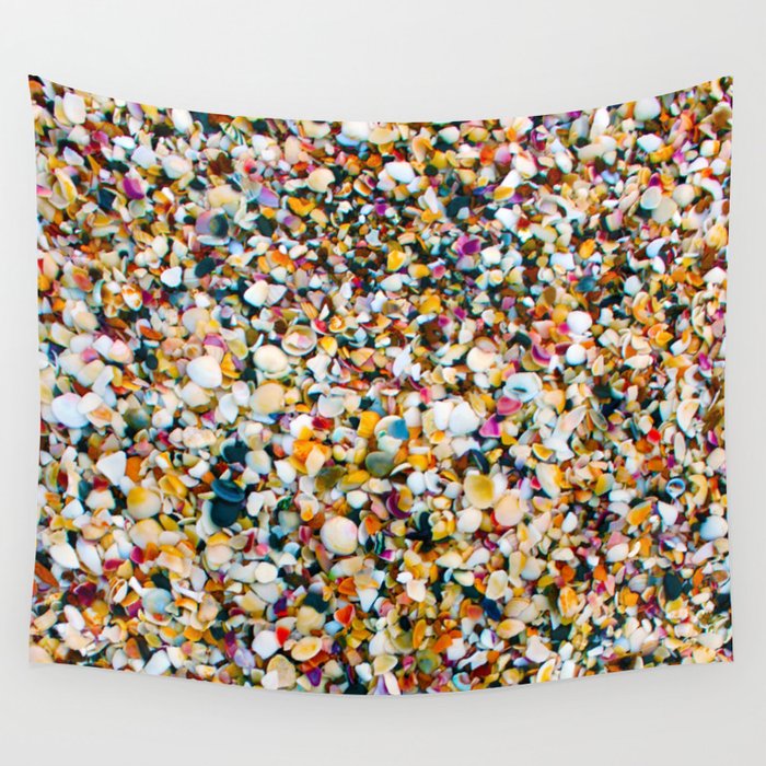 Crushed Sea Shells Wall Tapestry