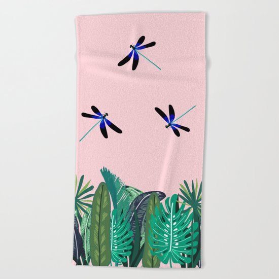 Sunny Day - Dragon-fly Beach Towel