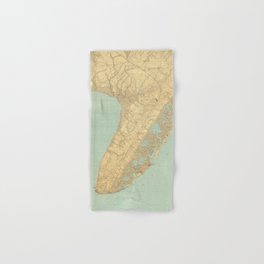 Vintage Map of Cape May NJ (1888) Hand & Bath Towel
