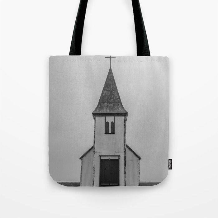 Old Church in Iceland Tote Bag