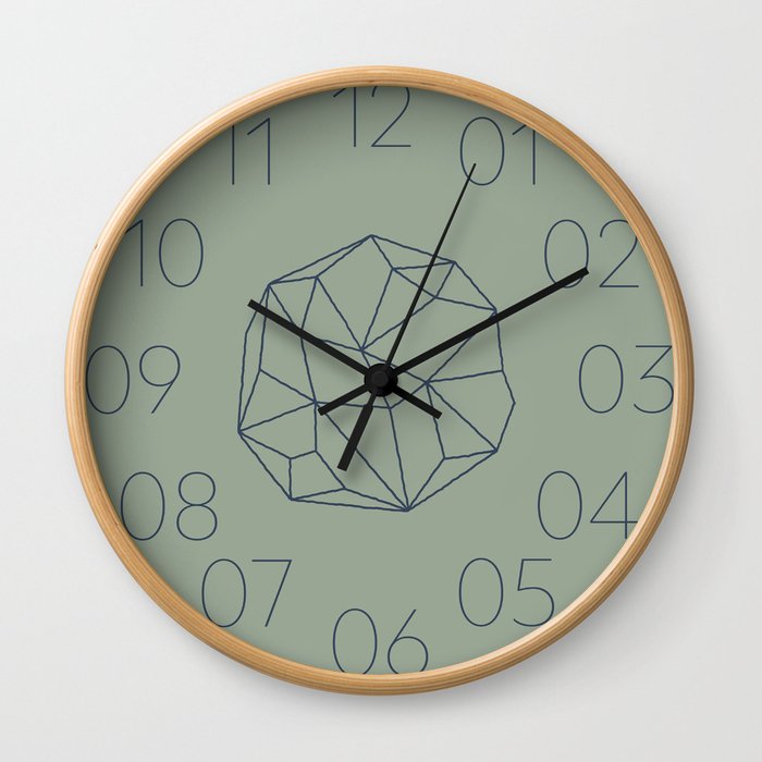Poly-Gone Wall Clock