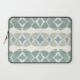 Modern abstract big weave pattern – green Laptop Sleeve