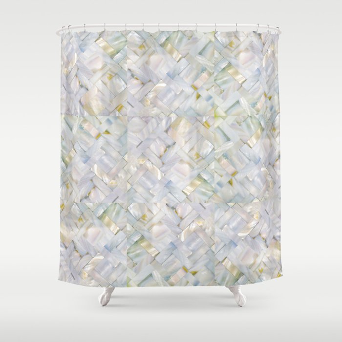 Woven Seashells Shower Curtain By Richcaspianphotography Society6
