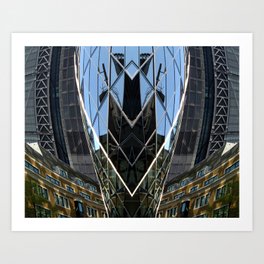 CUL-DE-SAC Art Print | Color, Digital, Architecture, Londonarchitecture, Kaleidoscope, Buildings, Photo 
