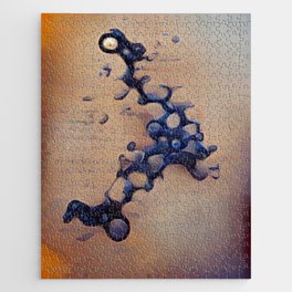 Left Handed Molecule Jigsaw Puzzle