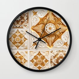 bohemian paisley Wall Clock