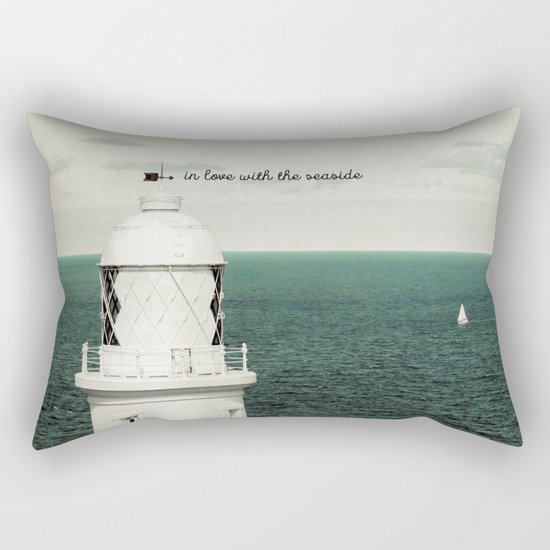Seaside Lighthouse Rectangular Pillow